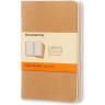 Блокнот MOLESKINE Cahier Journal Pocket, линейка, бежевый (набор 3 шт.) QP411