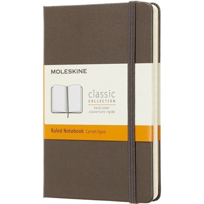 Блокнот MOLESKINE Classic Large, в линейку, коричневый QP060P14