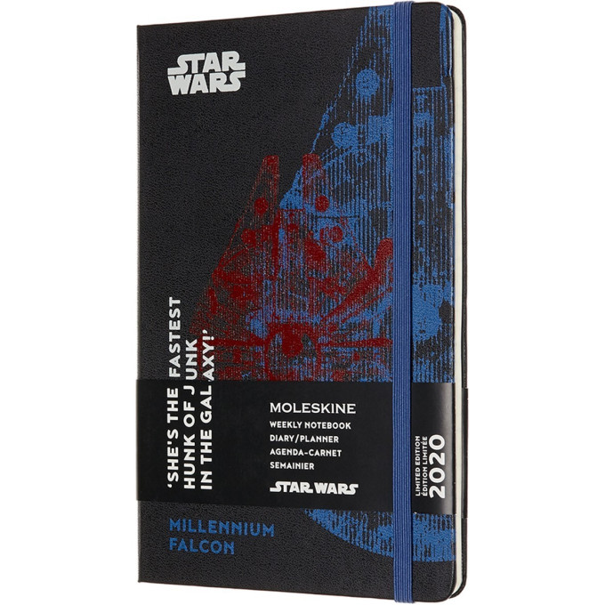 Еженедельник MOLESKINE STAR WARS LE FALCON (чёрный) DSW12DC3Y20